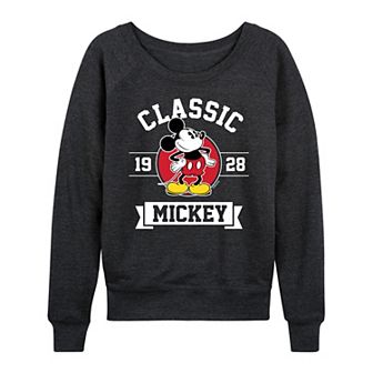 Disney's Mickey Mouse Women's Classic 1928 French Terry Long Sleeve Tee