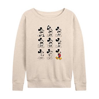 Disney's Mickey Mouse Women's Evolution French Terry Long Sleeve Tee