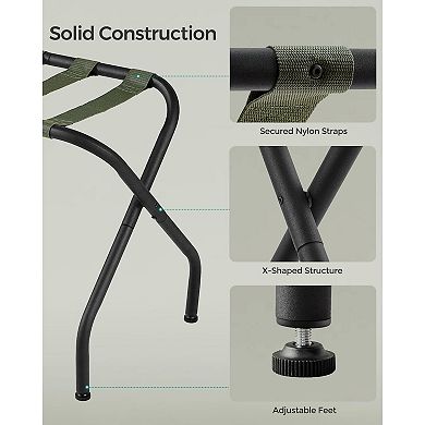 Folding Metal Luggage Rack, Pack Of 2