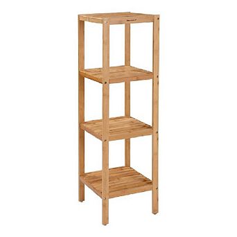 Wicker Bathroom Shelf Stand 4 tier Multifunctional Storage Rack Shelving Unit