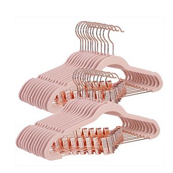 Plastic Hangers Space Saving Clothes Hangers , Ultra Thin With Non Slip Rubber Coating