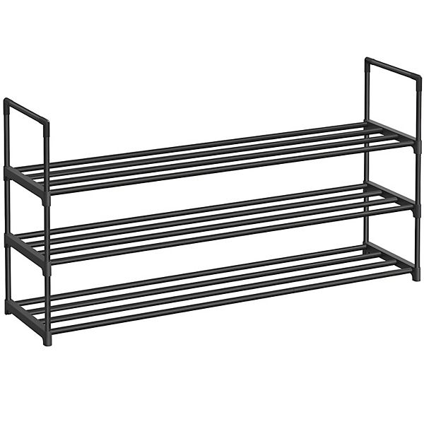 3shelf Shoe Rack, Iron Shoe Storage Organizer, Customizable Design,versatile Rack