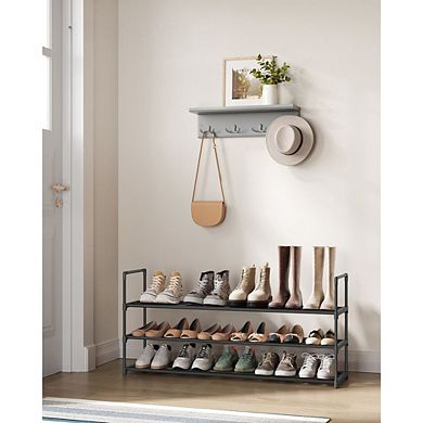 3-shelf Shoe Rack, Iron Shoe Storage Organizer, Customizable Design,versatile Rack