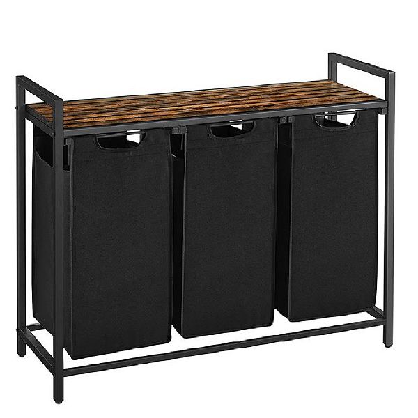 Laundry Hamper, Laundry Basket, Laundry Sorter With 3 Pullout And