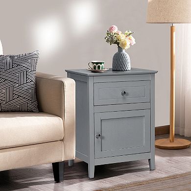 2-Tier Accent Table with Spacious Tabletop