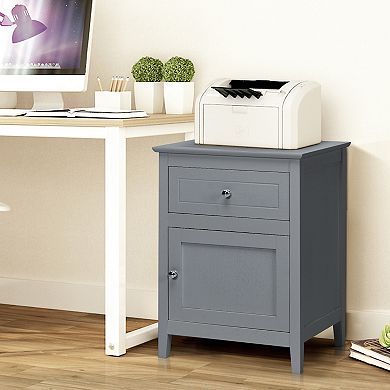 2-Tier Accent Table with Spacious Tabletop