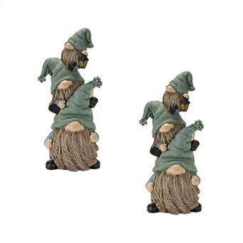 Stone Garden Gnome Stacking Figurine (set of 2)