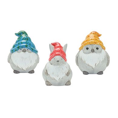 Whimsical Animal Gnome Garden Statue (set Of 6)