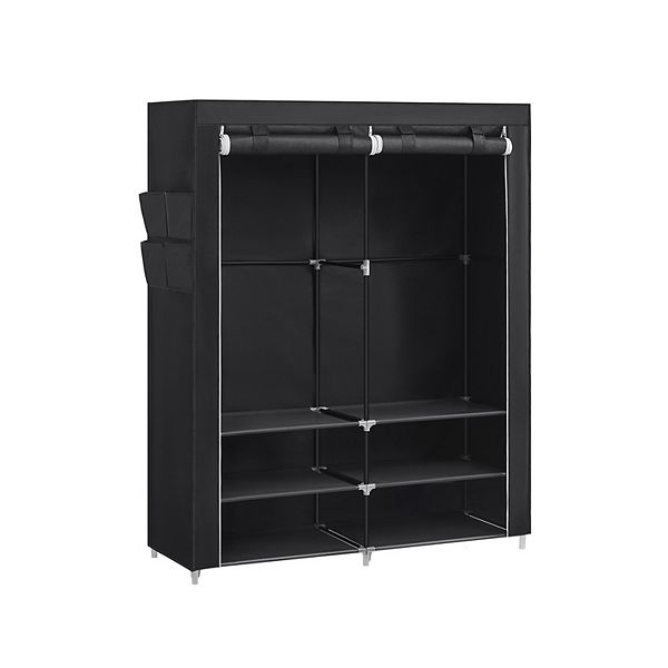Portable Closet Wardrobe With Shoe Rack And Cover, Closet Storage