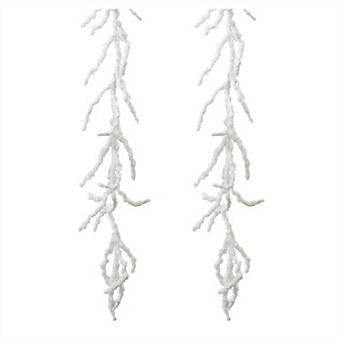 Flocked Twig Garland (Set of 2)