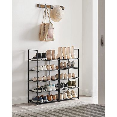 Shoe Rack, 10 Tier Shoe Shelf, Shoe Storage Organizer, Space-saving