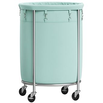 Laundry Hamper On Wheels, With Steel Frame And Removable Bag