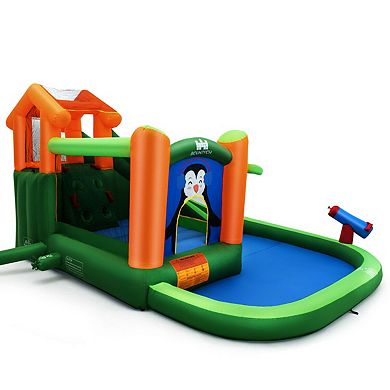 Inflatable Slide Bouncer And Water Park Bounce House Without Blower