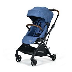 Stroller with extended clearance canopy