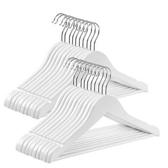20-pack Solid Wood Children’s Hangers, With Trousers Bar, Shoulder Notches