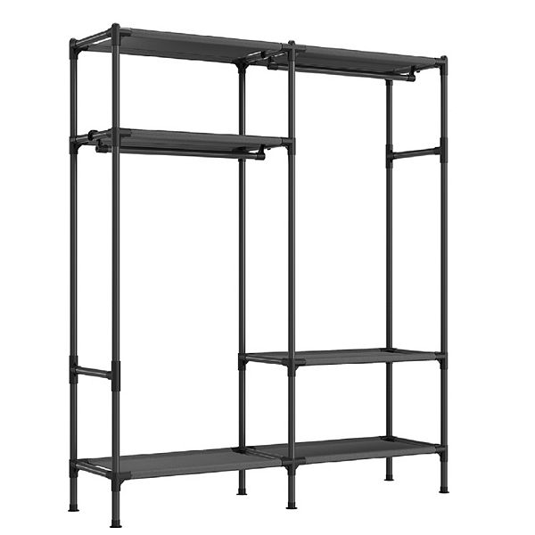 Garment Rack, Portable Closet Wardrobe, 65Inch Clothing Rack with