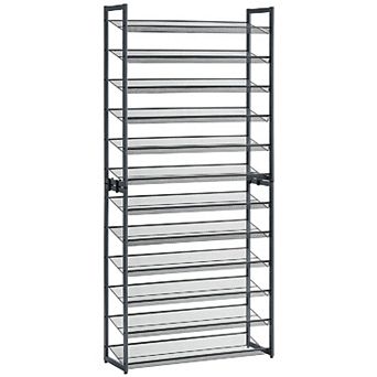 Shoe Rack, 12 tier Tall Metal Shoe Storage Organizer, Set Of 2 6 tier Big Stackable Shoes Rack Shelf
