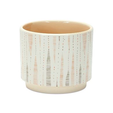 Blush Patterned Stacking Pot (set Of 3)