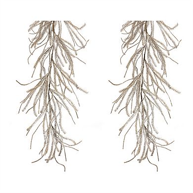 Glittered Pine Garland (Set of 2)