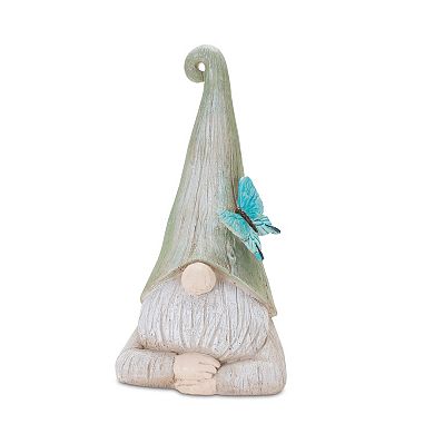 Gnome Statue With Wood Grain Design (set Of 2)