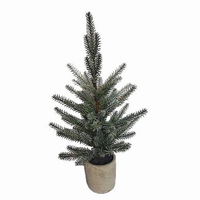 Pine Tree In Plastic Pot - 24 Inches (set Of 2)