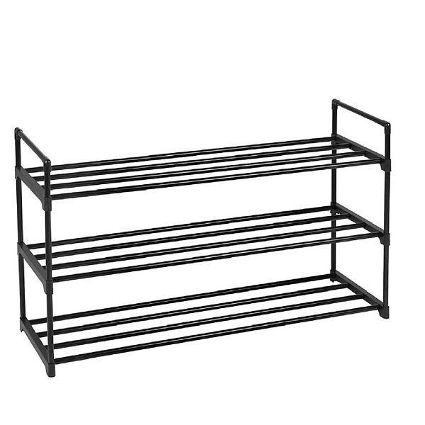 3Tier Shoe Rack Metal Shoe Tower Shelf Storage Organizer Hold