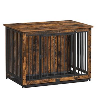 Dog Crate Furniture,modern Dog Kennel For Medium Dogs Indoor Up To 70 Lb, Dog Cage With Double Doors