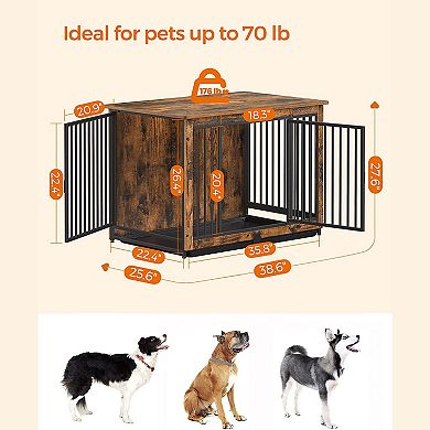 Dog Crate Furniture,modern Dog Kennel For Medium Dogs Indoor Up To 70 ...