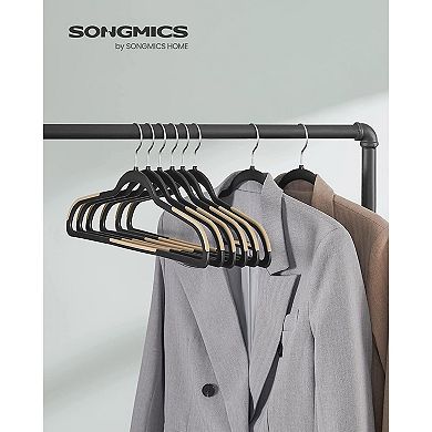 Clothes Hangers, Pack of 50 Plastic Coat Hangers, Non-Slip, Space-Saving, Swivel Hook