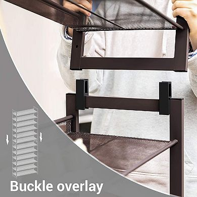 12-Tier Shoe Rack, Stackable 6-Tier Shoe Organizers, 48-60 Pairs of Shoes, Large Capacity
