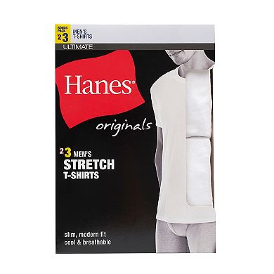 Men's Hanes® Originals Ultimate Men's Crew Tee 2-Pack +1 Bonus Pack