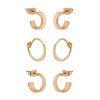 LC Lauren Conrad Hoop Trio Set