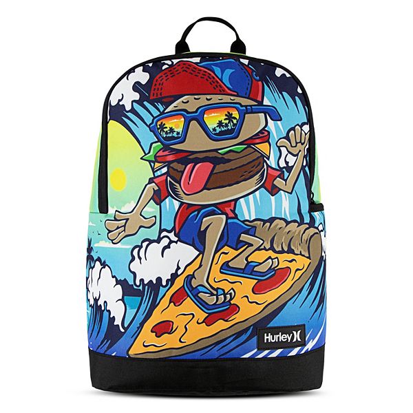 Hurley Graphic Backpack - Burger Pizza
