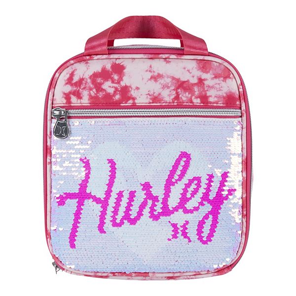 Hurley Flip Sequin Lunch Bag - Pink Tie Dye