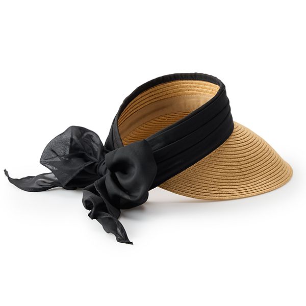 Women's LC Lauren Conrad Tie Back Visor - Ivory Combo