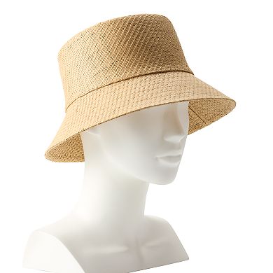 Women's LC Lauren Conrad Short Brim Straw Bucket Hat