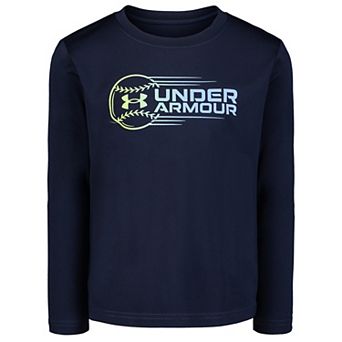 Boys 4-7 Under Armour Tech Baseball Logo Long Sleeve Tee