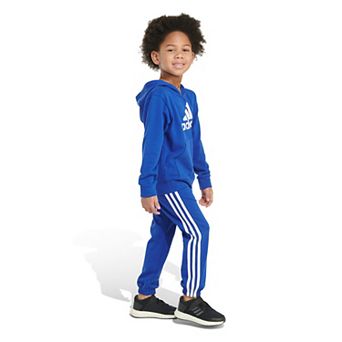Boys 4-7 adidas Basic Fleece Zip-Up Hoodie & Jogger Pants Set
