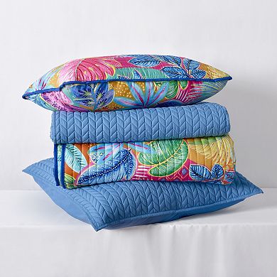 Five Queens Court Cabo Square Quilted Decorative Throw Pillow