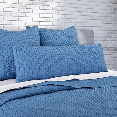 Five Queens Court Cabo Quilted Bolster Decorative Throw Pillow