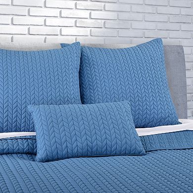 Five Queens Court Cabo Quilted Boudoir Decorative Throw Pillow