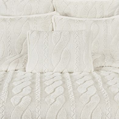 Five Queens Court Caress Gold Quilted Boudoir Decorative Throw Pillow