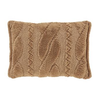 Five Queens Court Caress Gold Quilted Boudoir Decorative Throw Pillow