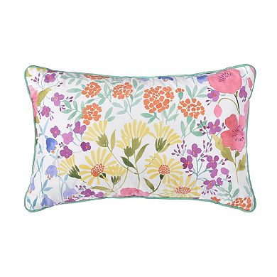 Five Queens Court Josie Quilted Boudoir Decorative Throw Pillow