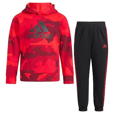 Boys 4-7 adidas Fleece Hooded Pullover & Joggers Set
