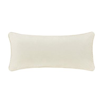 Five Queens Court Monica Quilted Boudoir Decorative Throw Pillow