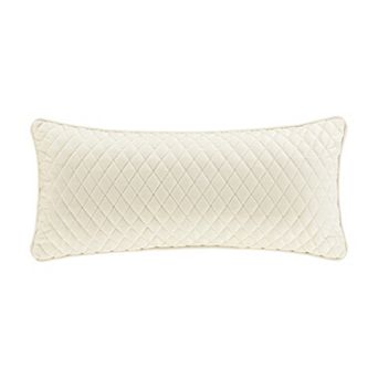 Five Queens Court Monica Quilted Boudoir Decorative Throw Pillow