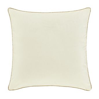 Five Queens Court Nicolas Square Embellished Decorative Throw Pillow