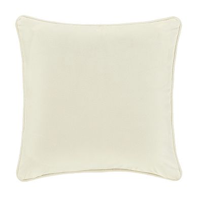 Five Queens Court Nicolas Square Embellished Decorative Throw Pillow