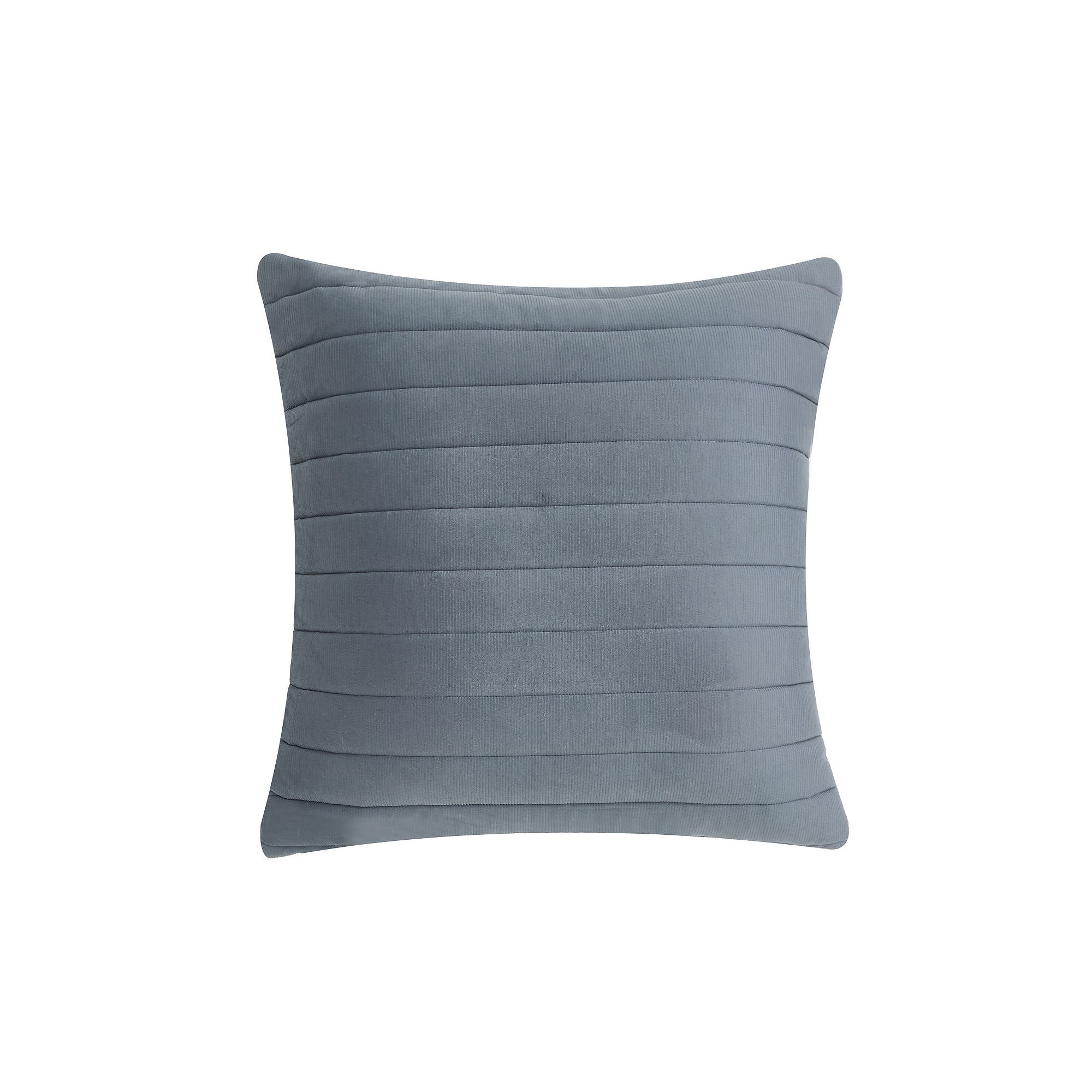 Five Queens Court Valletta Square Quilted Decorative Throw Pillow, Blue